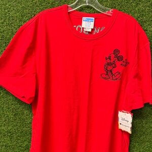 Disney Red Mickey Mouse Graphic Tee